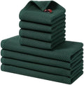 Homaxy 8 Pack 100% Cotton Kitchen Towels and Dishcloths Set by Homaxy