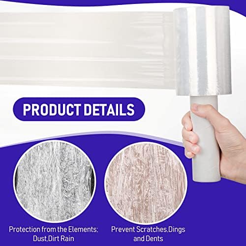Sherr 20 Pack Mini Shrink Wrap Stretch Film 5 Inch x 800 Feet Roll - Image 6