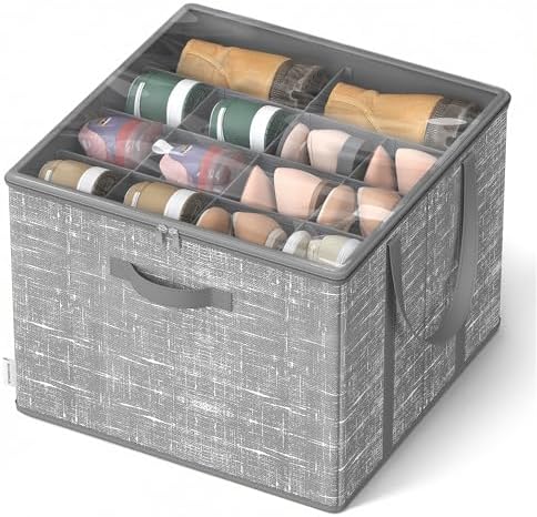 SONGMICS Shoe Organizer for Closet, Fabric Bins, Fits up to 16 Pairs by Unknown