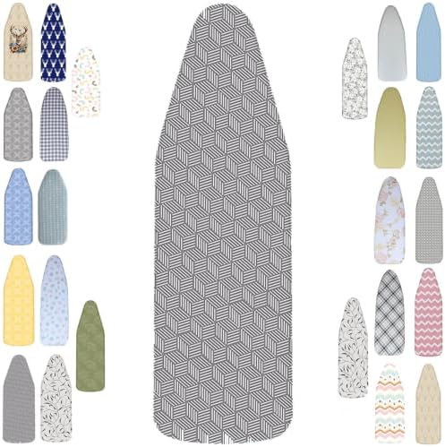 Insulated Mini Ironing Board Cover and Pad 11.8x35.4-15.7x43.3 Inch, 100% by Unknown