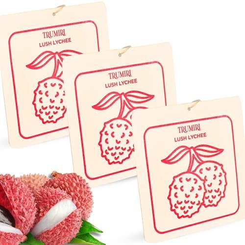 Lush Lychee - Scented Sachets for Drawer and Closet Freshener - Pack of 3 - by TRUMIRI