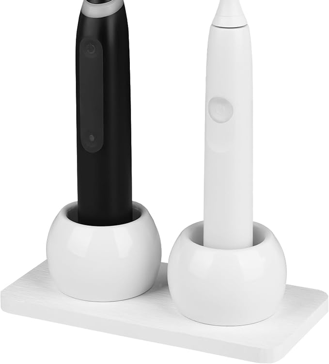 LUEXBOX 2 Pack Ceramic Toothbrush Holder by LUEXBOX