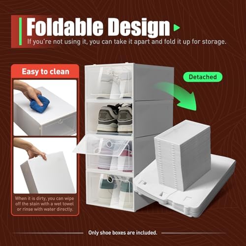 20 Pack Foldable Shoe Boxes - Image 6