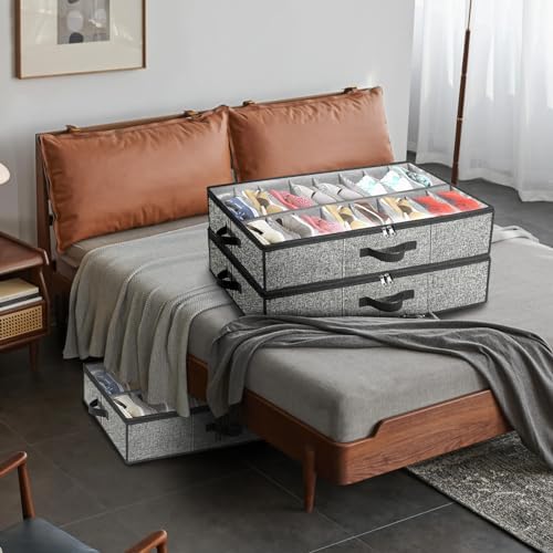 homyfort Under the Bed Shoe Storage Organizer - Image 2