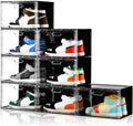 Amllas New 8 Pack Shoe Boxes Stackable, Large Shoe Storage Organizer by Amllas