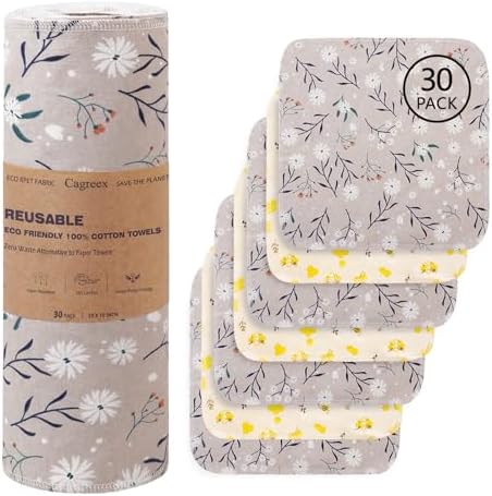 Reusable Dishcloth Kitchen Towel Cotton: Washable Roll Paper Towel by Unknown
