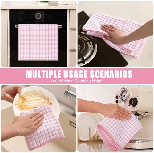 Mordimy Cotton 8 Pack Terry Kitchen Towels, 16 x 25 Inches - Image 6