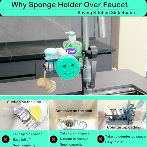 Smiley Sponge Holder Over Faucet - Image 4