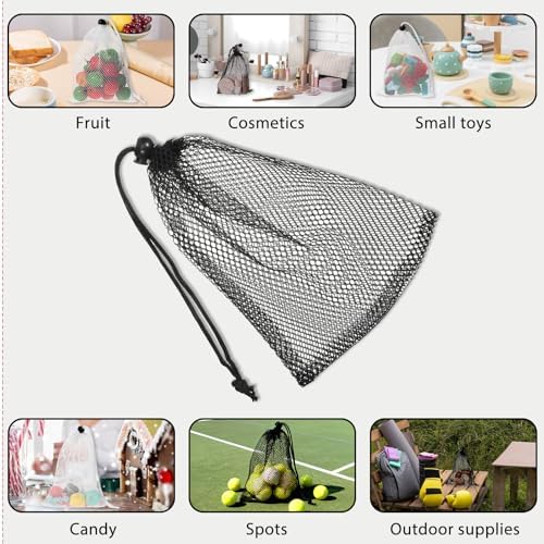 6 Pcs Small Mesh Drawstring Bag, 6 X 8 Inch Polyester Mesh Storage Bags Mini - Image 5