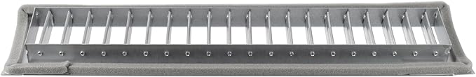 17" x 3" Grille for Round Spiral Duct - Galvanized Steel Register Vent Cover for HVAC Ducting System - 1 Way Adjustable Louver Blades - Air Duct Ventilation Grill Conditioner/Air Exhaust