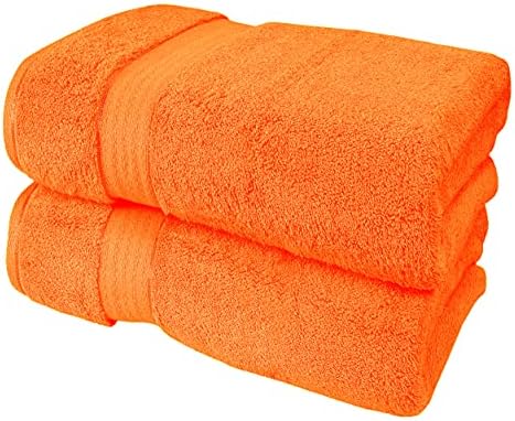 GLAMBURG 700 GSM Premium Cotton 2-Pack Oversized Extra Large Bath Sheet Set by GLAMBURG