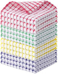 Kitinjoy Cotton 12 Pack Terry Kitchen Dish Cloths, Mixed Color by Kitinjoy