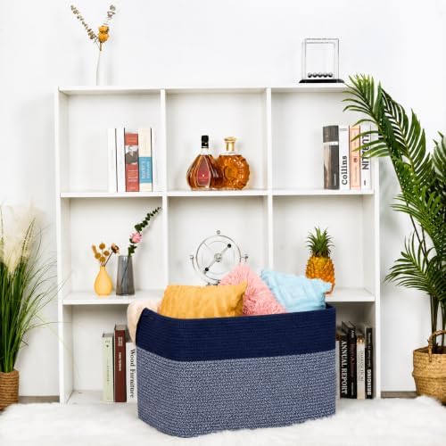 MINTWOOD Design 112L Extra Large Blanket Basket Holder Living Room, Dog Toy - Image 6