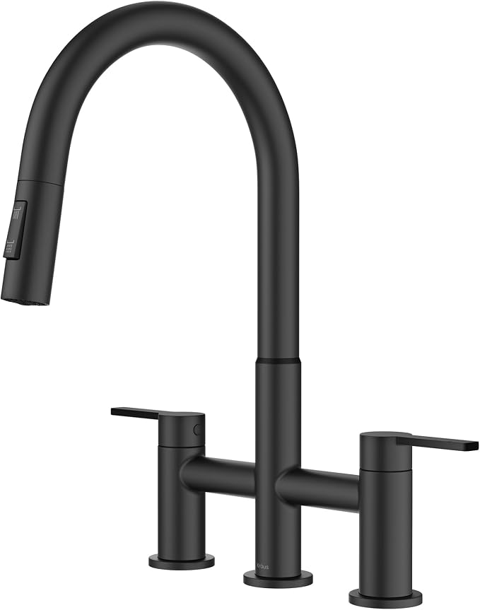 KRAUS Oletto Bridge Kitchen Faucet by Unknown