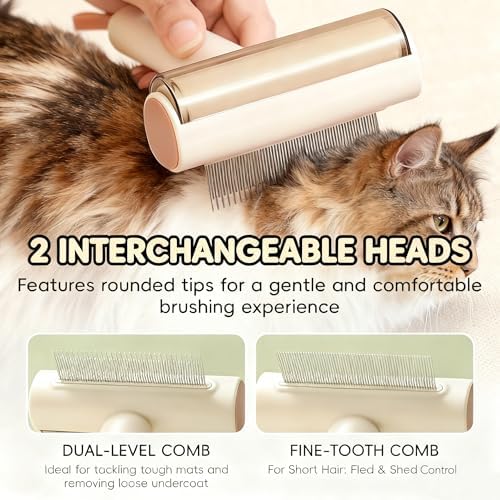 3-in-1 Dematting Brush for Dogs & Cats Deshedding & Dematting Comb - Image 4