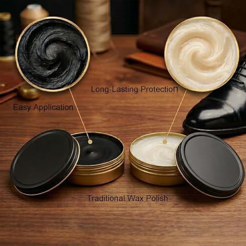 shoe care kit horsehair brush, long-handled round brush, polishing cloth - Image 3