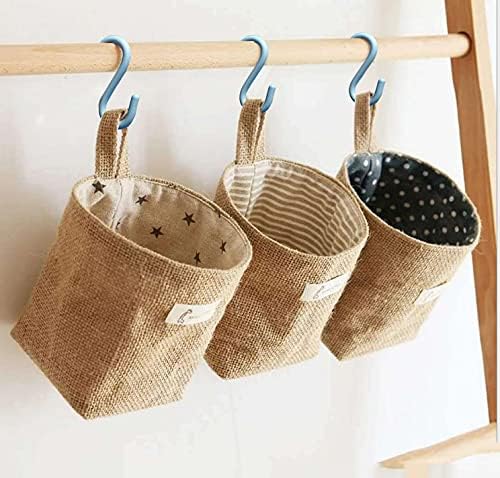 perfsign 4 Pack Hanging Basket for Door, Small Wall Basket Decor, Jute Hanging - Image 7