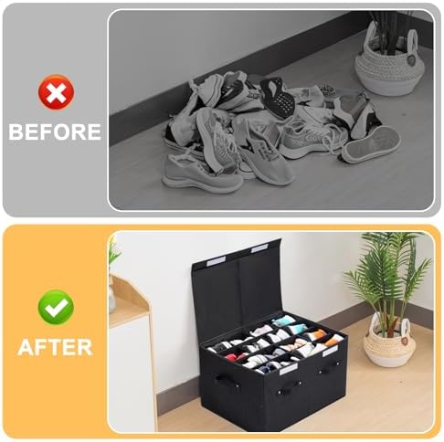 Shoe Organizer for Closet, Shoe Storage Box - Image 3