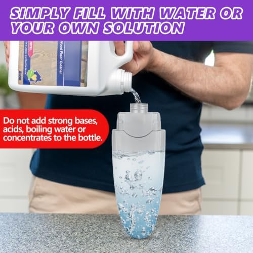 HOMTOYOU Spray Mops for Floor Cleaning: Wet Mop for Hardwood Tile Wood - Image 5