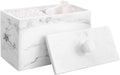 Luxspire Cotton Swab Holder, Dual Compartment Jar by Luxspire
