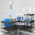 RealPlus Large Sponge Holder for Sink Caddy, 90° Kitchen Sink Organizer by RealPlus