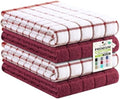 Kitinjoy Premium Kitchen Towels, Large 100% Cotton Terry 390 GSM Kitchen Hand by Kitinjoy