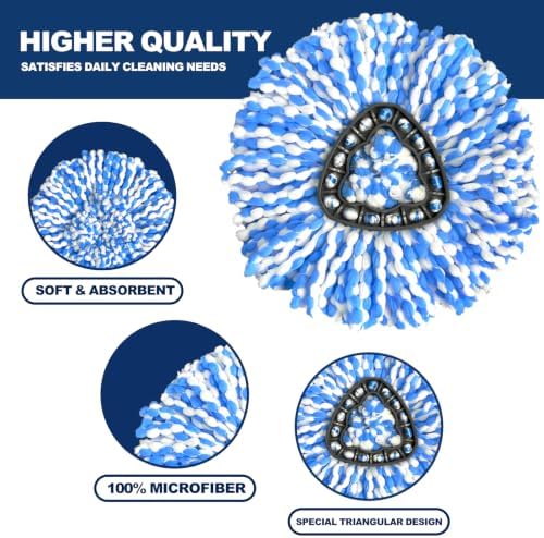 Spin Mop Replacement Head, 3 Pack Refills - Image 4