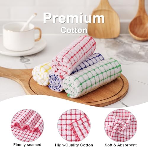Kitinjoy Cotton 8 Pack Terry Kitchen Dish Cloths - Image 2