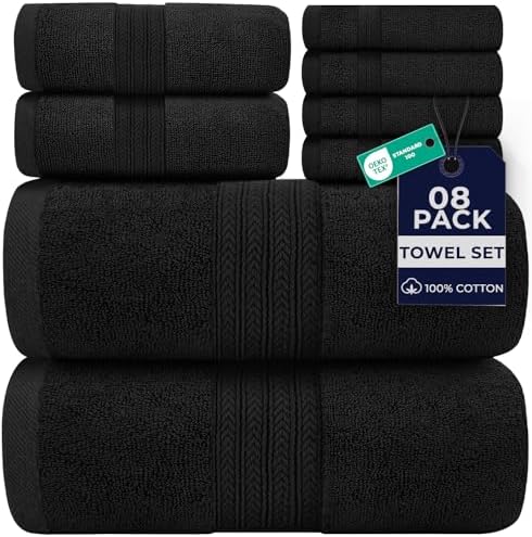 DAN RIVER 8 Piece Luxury Bath Towels by DanRiver