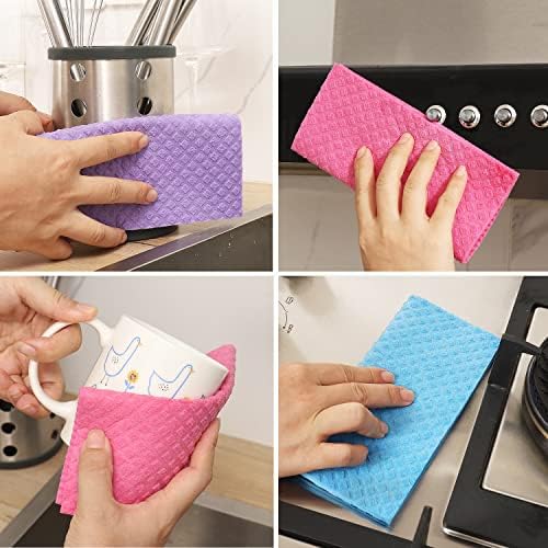 Swedish Dish Cloths 10 Pack for Kitchen Washing Dishes - Image 6