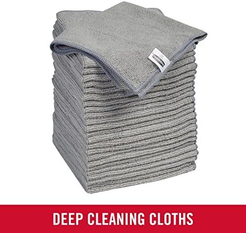 Rubbermaid All Purpose Microfiber Cleaning Cloth Towels, 50 Pack, Non-Scratch - Image 2