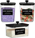 3 Pack Laundry Pods Container & Dryer Sheet Holder by Dounozzi