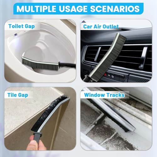 16Pcs Crevice Cleaning Brush Set, Hard Bristle Scrub Brushes - Image 2