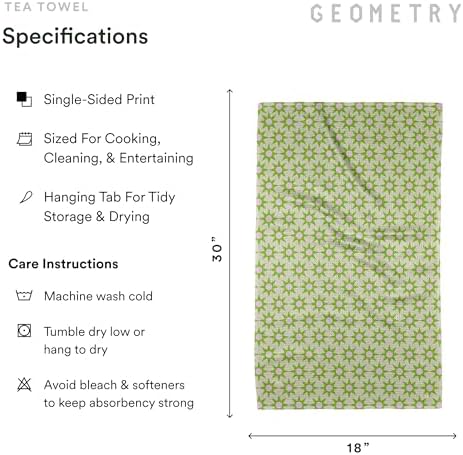 GEOMETRY Spring Kitchen Towels - Image 6