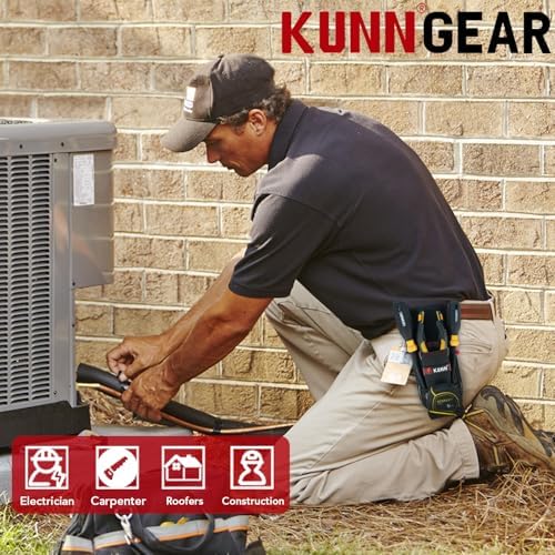 KUNN Small Tool Pouch with Belt Clip, Utility Tool Organizer with Tape Measure - Image 6