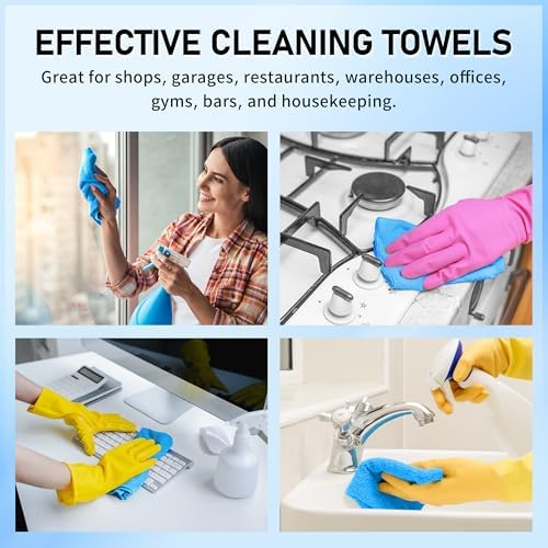 Microfiber Cleaning Cloth Roll, 75 Pack Tear Away Microfiber Towel, Reusable - Image 7