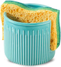 Ceramic Sponge Holder for Kitchen Sink, Scrub Sponge Dish Rack, Farmhouse by Seyatoo