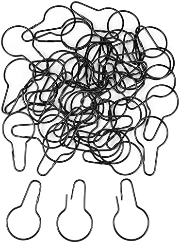 Queekay 60 Pcs Metal Shower Curtain Hooks, Reusable Hanging Clips - Image 4