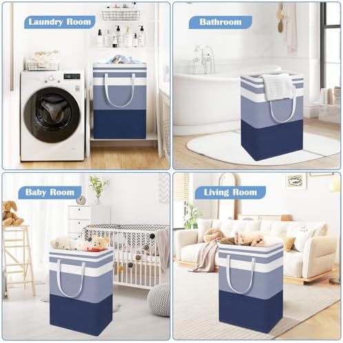 BlissTotes 3-Pack Laundry Basket, Collapsible Laundry Hamper - Image 6