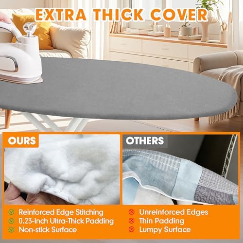 Ironing Board Cover and Pad, 21x57 Extra Large, Scorch Resistant - Image 3