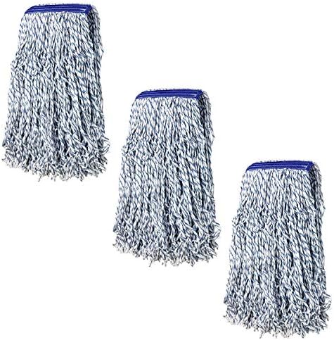 Kleen Handler Cut End Finish Mop Head Replacement, Universal Headband by BisonLife