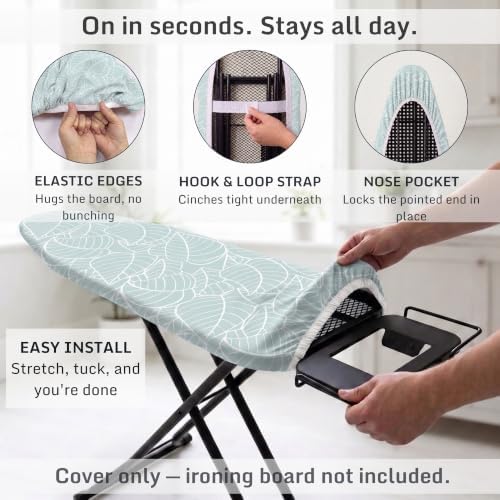 Extra Thick Ironing Board Cover 15x54 Standard Size, Padded Heat Reflective - Image 4
