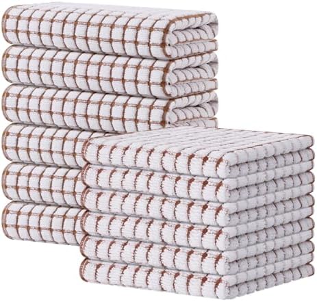 Kitinjoy Cotton 12 Pack Kitchen Towels and Dishcloths Sets by Kitinjoy