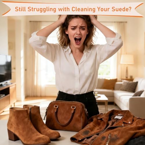 5Pcs Suede Eraser for Shoes, Suede Eraser and Brush, Suede Cleaning Kit - Image 2