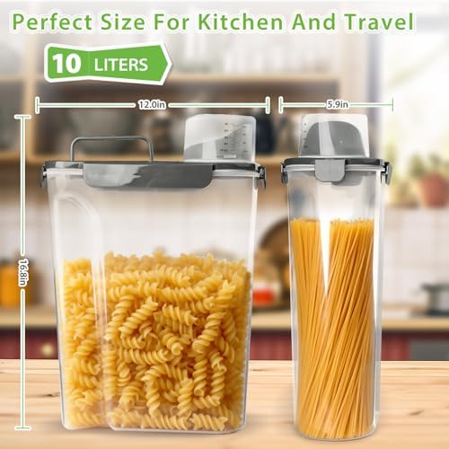 Viretec Rice Storage Container, 15 to 20lb Dry Food Airtight Dispenser - Image 3