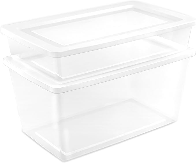 Sterilite Storage Box, Stackable Clear Plastic Bins, 41 Quart - Image 8