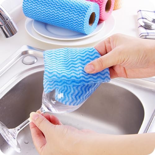Kitchen Cleaning Cloths, Disposable Red Towels, Large Size 50 Pack - Image 6