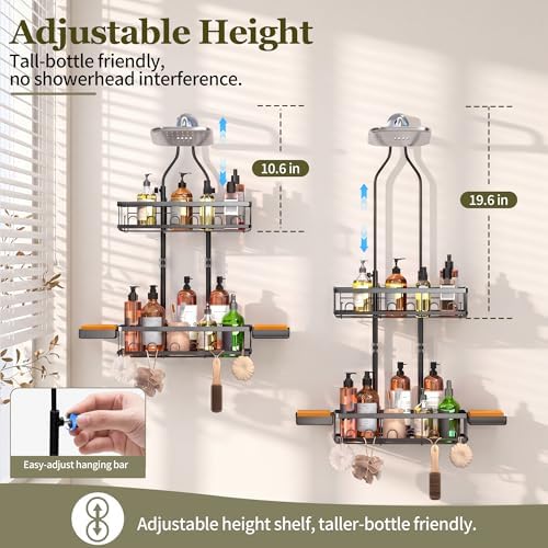 Skyapex Shower Caddy Hanging Over Shower Head, Adjustable - Image 3