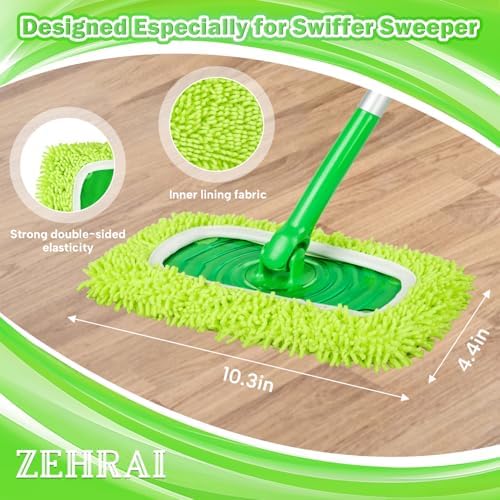 6 Pack Reusable Microfiber Mop Pads Compatible - Image 3