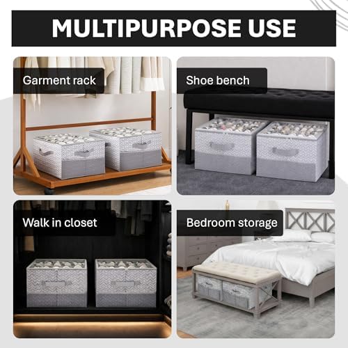 ALCOVA 2-Pack Shoe Organizer for Closet, Holds 32 Pairs - Image 6